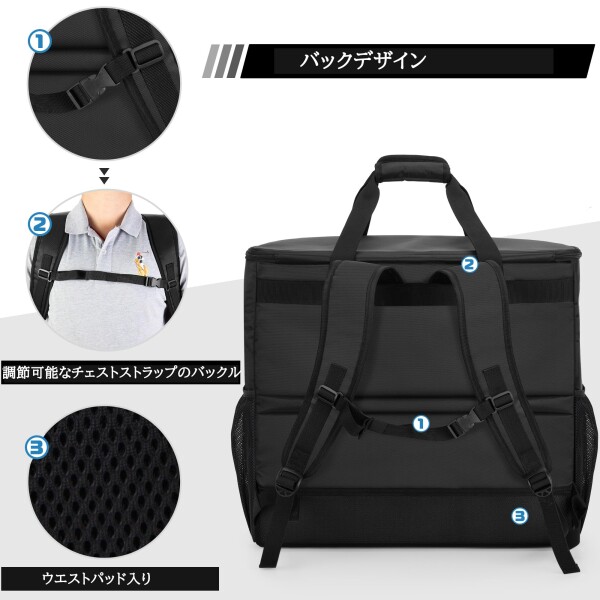 Trunab デスクトップpc 持ち運びバッグ デスクトップpc キャリーケース デスクトップパソコンバッグ デスクトップpc バッグ_3
