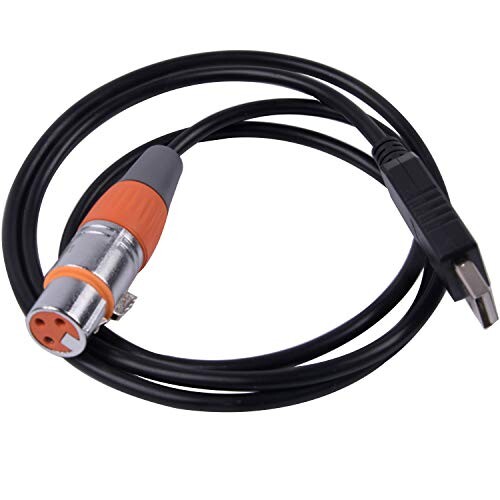 usangreen USB - DMX インターフェイスアダプター LED DMX512 Studio コンピューター PC ステージライト コントローラー 調光器 FT232RL RS485 3ピン XLR シリアルコンバーターコード Win10対応 (16フィートの通販は 5,117円