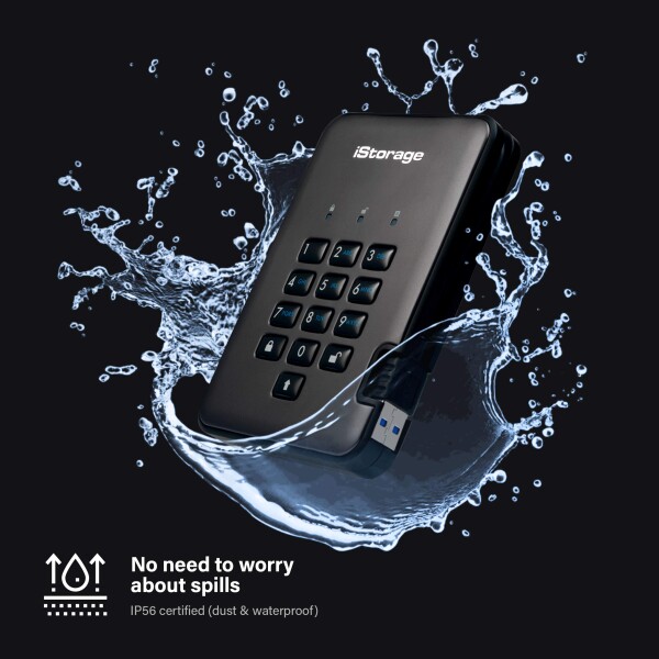 iStorage diskAshur PRO2 HDD 安全なポータブルハードド iStorage diskAshur PRO2 HDD 安全なポータブルハードドライブFIPS