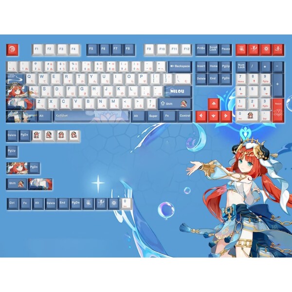 げんしん 原神 周辺 日本語配列 シリーズ メカニカルキーキャップ フリーナ 胡桃 ニィロウ 放浪者 アヤックス ? 甘雨 刻晴 PBT 熱昇華 キーキャップ Cherry Mx Gateron Kailhスイッチメカニカルの通販は