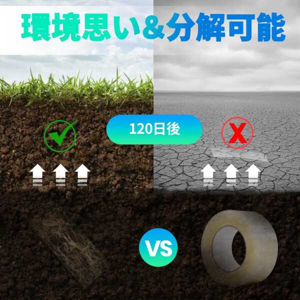 ADHES 環境思いクラフトテープ 分解可能 リサイクル 3倍厚さアップ 梱包テープ 段ボール用 強力50mm×50m (12ロール)の通販は