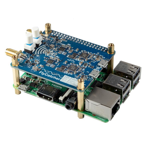 Nooelec Flycatcher - 飛行追跡および航空監視用の高性能デュアルチャネル RTL-SDR Raspberry Pi HAT。 ADS-B 1090MHz および UAT 978MHz ソフトウェア無線、ローカルおよびリモート LNA バイパス付き_2