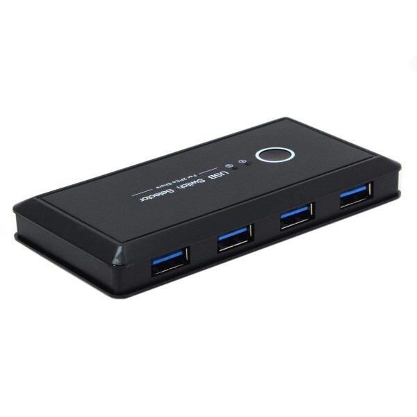 xiwai JSER KVM USB 2.0またはUSB 3.0スイッチセレクター 2ポートPC キーボードマウススキャナープリンター用4つのデバイスを共有 (USB 3.0)_1