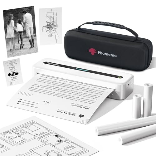 Phomemo M832 モバイルプリンター A4感熱ロール紙収納ボックス同梱 プリンター 小型 携帯プリンター サーマルプリンター216mm/210mm/110mm/80mm/53mm幅広い対応 PC対応 スマホ対応 業務用/家庭用/旅の通販は