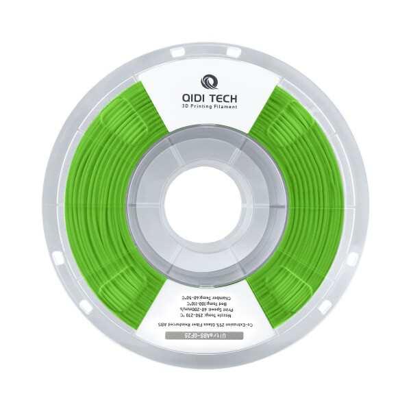 QIDI TECH ガラス繊維ABSフィラメント1.75 mm、ABS-GF25 Glass Fiber 3D プリンター フィラメント、ほとんどの FDM 3D プリンターに合う、つや消しテクスチャ、高硬度、高層間結合強度、1 KG スプール