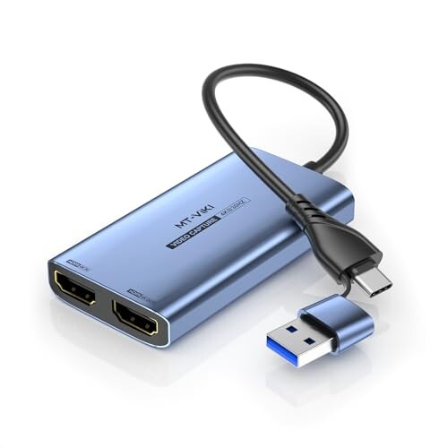 MT-VIKI 4Kキャプチャボード USB Type A&Type C 2in1ビデオゲームキャプチャ1080p@60Hz、HD Loopoutでサポート、HDMIゲームライブ録画/HDMIビデオ録画/ライブストリーミングキャプチャデバイスの通販は 5,978円