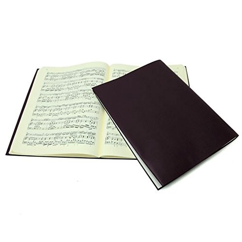 お手入れいらずのリサイクルレザーブックカバー（菊倍サイズ/ブックマーク付）楽譜などに (チョコ)の通販は