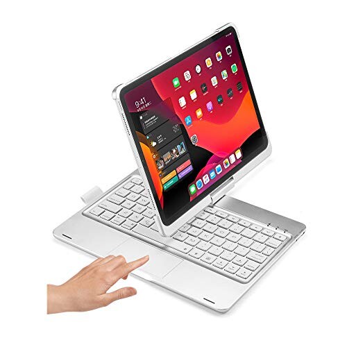 2024年 iPad Air 11 インチ キーボード ケース 360度回転 タッチパッド付き iPad Air 第5世代 iPad Air4 10.9 インチ iPadPro11 第4/3/2/1世代 キーボード付き カバー 折畳 一体型 バックライト付き マウスの通販は