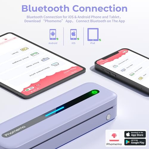 Phomemo M832 Bluetoothサーマルプリンター ポータブルプリンター