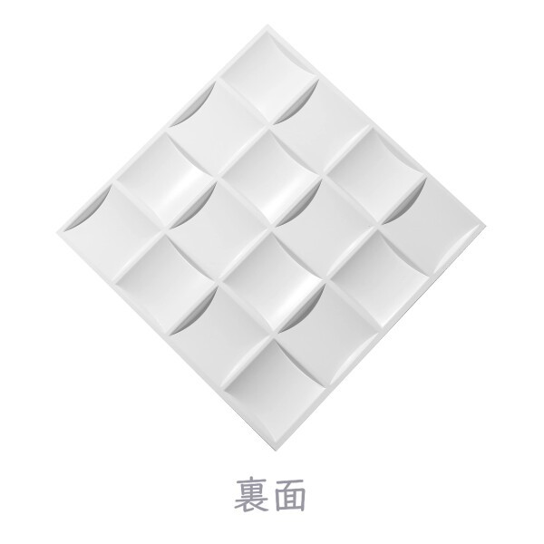 ISL 3Dウォールパネル(PVC製・難燃仕様) スクエア(スモール) 30cm×30cm 30枚セットの通販は