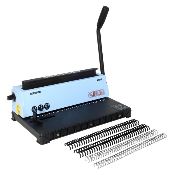 RAYSOONER TD-130 製本機 角穴 大型穴あけパンチ パンチングと製本が一体化 A4、A5、B5用紙対応 ピッチ調整可能 一回12枚パンチ可能 強力 省力 ルーズリーフ製本 学校、工場、家庭用