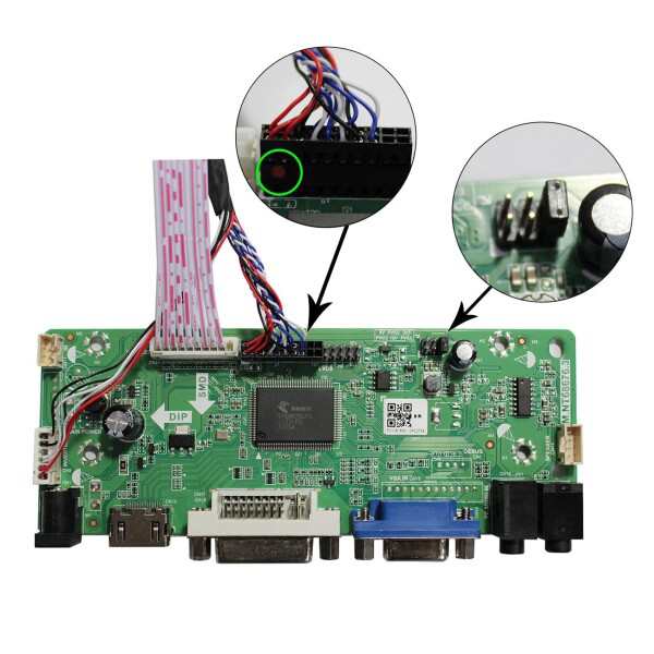 VSDISPLAY HDMI DVI VGA 映像 液晶制御基板 対応 7インチ 10.1インチ 解像度1280x800 40Pピン LVDS液晶 N070ICG-LD1 LD4 B101EW05 LP101WX1
