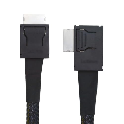xiwai 左角度 90度コネクタ デュアルシールド OcuLink PCIe 4.0 PCI-Express SFF-8611 4i オス - SFF-8611 オス データアクティブケーブル 外部 eGPU SSD 用 50cmの通販は 5,393円