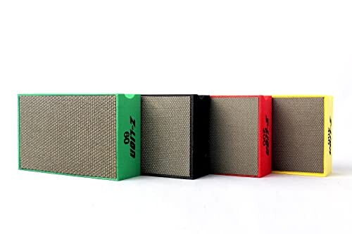 Z-LION ガラス石ダイヤ手磨きパッド（4PCS）電気メッキ