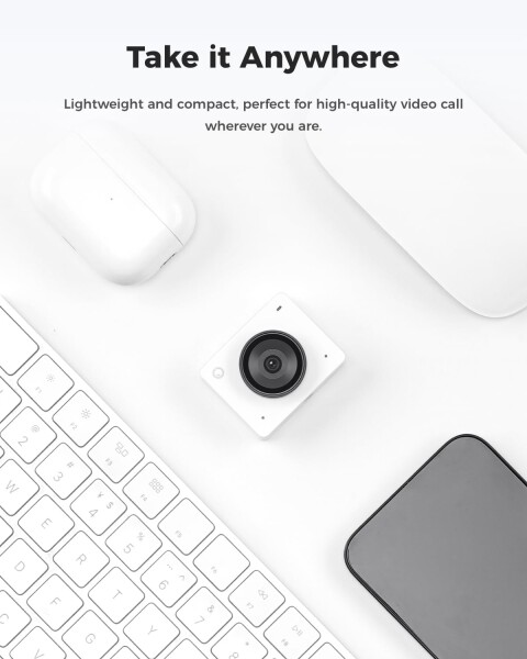 OBSBOT MEET 2 4K Webカメラ ウェブカメラ AI搭載 4800万画素 HDR 位相差検出AF フィルター加工 ノイズ低減マイク ライブ配信 ビデオ通話 PC Mac Windows (ホワイト)_5