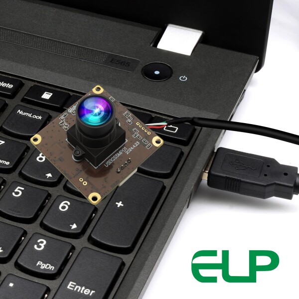 ELP 5MP グローバルシャッター 50fps USB カメラモジュール (コンピューター用) UVC USB2.0 Lightburn カメラ (レーザー彫刻機用) 高速 60fps PC カメラ ライブストリーミング用広角 Web カメラ (100° 低_1