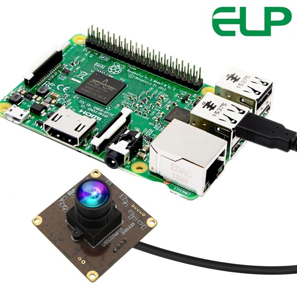 ELP 5MP グローバルシャッター 50fps USB カメラモジュール (コンピューター用) UVC USB2.0 Lightburn カメラ (レーザー彫刻機用) 高速 60fps PC カメラ ライブストリーミング用広角 Web カメラ (100° 低_2