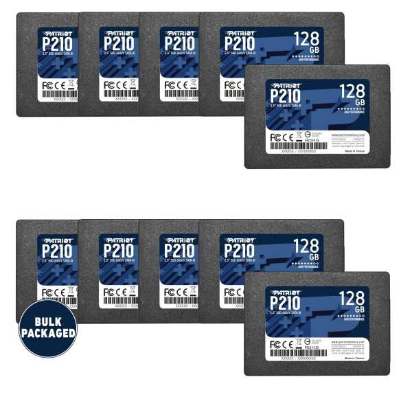 Patriot P210 SATA 3 128GB SSD 2.5 Inch Internal Solid State Drive Bulk Packaged 10 Pack - P210S128G2510Bの通販は 18,098円