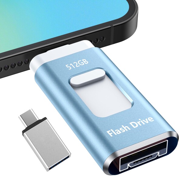 USBメモリー512GBPhone用USBメモリ 高速 データ バックアップ スマホ写真データ保存 usb バックアップ phone外付けストレージ 大容量 フラッシュメモリ タイプc USBメモリIOS/PC/Macbook/Android対応