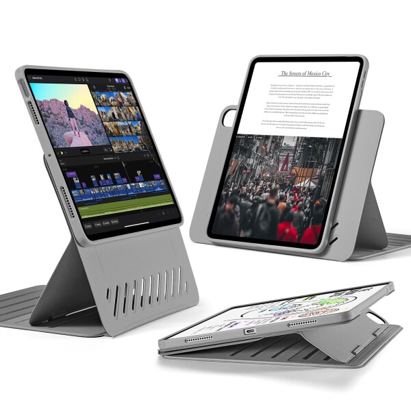 iPad Air (第5世代)64㎇ スペースグレー ESRケース、ペン付き ESR iPad