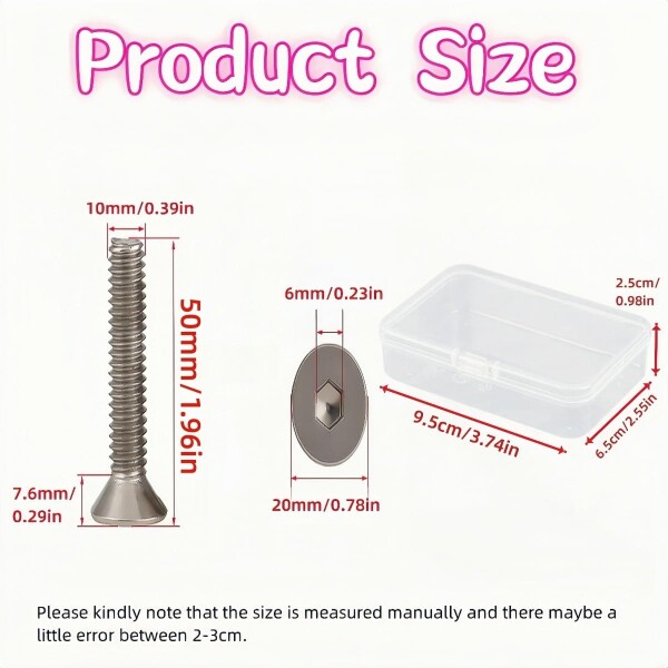 Getrays M10ボルト、5個入M10 X 50 mm頭機用ボルト/ネジ、ステンレスM10スタッドボルト50 mm、機械家具電子修理用六角駆動型機用ネジ 、六角ドライブファスナーテープちょぞうばこ ボルト