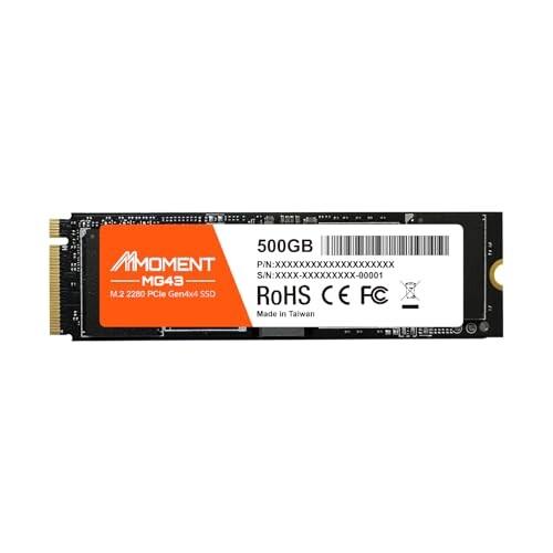 MMOMENT MG43 500GB M.2 2280 PCIe Gen4x4 NVMe1.4 内蔵SSD (最大読込5000MB/s)