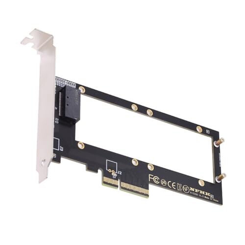 CYアダプター PCI-E 4.0 4X ホストアダプター NVMeルーラー1U GEN-Z EDSFF 9.5mm 15mm 25mm 厚さ ショート SSD E1.S ヒートシンク付き PM9A3 PM9D3 P5801X キャリアアダプターの通販は
