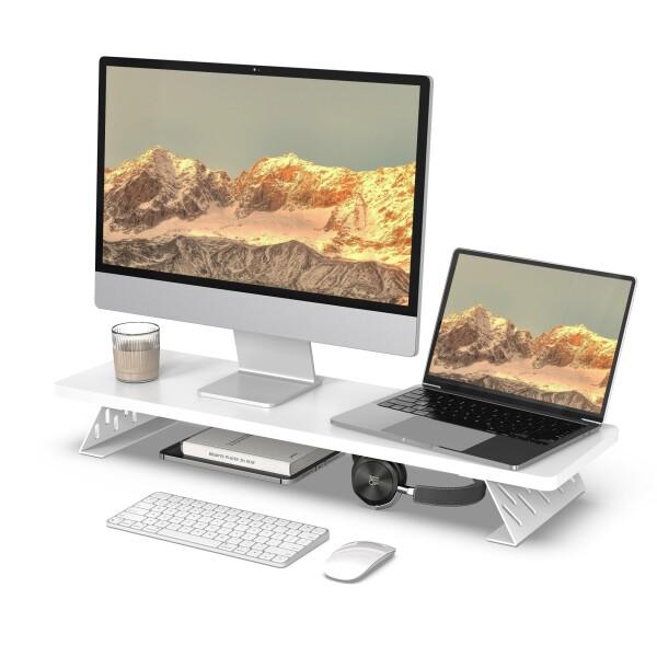 Fenge モニター台 卓上 モニタースタンド デスクシェルフ