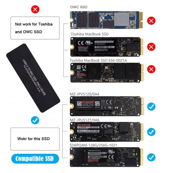 CY アダプター 20Gbps USB3.2 タイプ C USB-C から 16+12 ピン モバイル ボックス HDD エンクロージャ MAC Air Pro 2013 2014 2015 2016 2017 SSD ポータブル ケース用_4