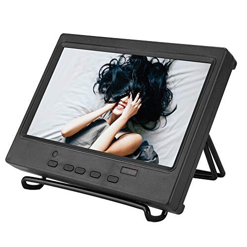 モニター ディスプレイ 7インチ 1024x600解像度 ポータブル ブラケット設計 HDMI/VGA/AV入力 カーディスプレイ CCTVなど用の通販は