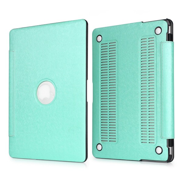 MacBookケース Kirlor マックブックカバー Air/Pro/Retina/11/12/13/15インチ 全機種対応 シルク質感（Mac Pro 15 Ritina適用/ミントグリーン）