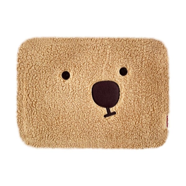 キムハチャン プラッフィ ハチャン ポーチ ふわふわ ノートパソコン用ポーチ ノートパソコンケース (ブラウン, 13")