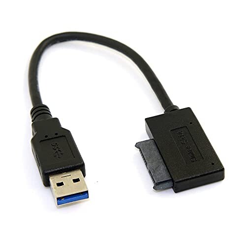 JSER USB 3.0 - SATA 7+6 13ピン スリムライン SATAアダプターケーブル 5Gbps ノートパソコン CD DVD ROM オプティカルドライブ対応