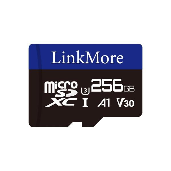 LinkMore 256GB マイクロSDカード Nintendo Switch対応/MicroSDXCカード / U3 / A1 / V30 / SDアダプター付 (読込最大100MB/s)
