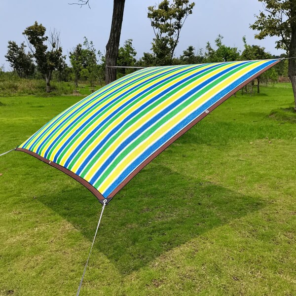 YEZOND 遮光ネットカラフル 3M*5M 日よけシート 屋外 多目的 園芸用/農業用 UVカット 目隠し 菜園 ベランダ 庭 駐車場 テラス 屋上 パーティーなどに最適_8