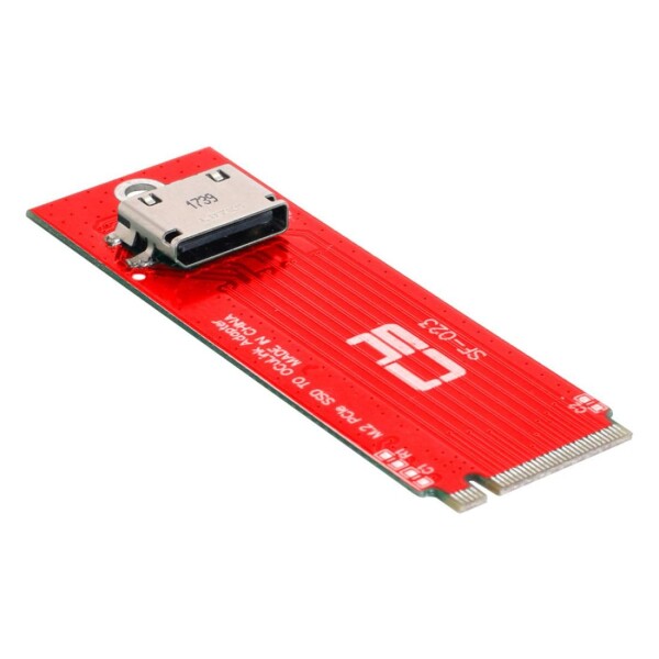 chenyang Oculink SFF-8612/8611 - PCI-E 4.0 NVME M.2 M-Keyホストアダプター。U.2 SSDおよびeGPU用2230/2260MM対応。