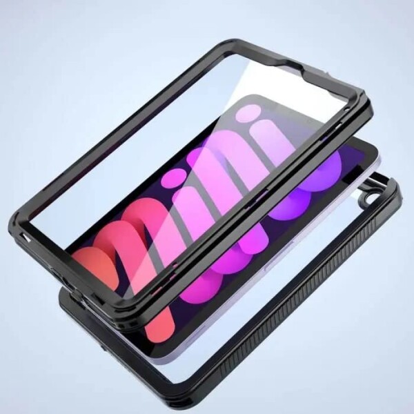 (ARMOR-X) iPad mini (6th)用ケース IP68 Waterproof Case with Hand Strap ブラック MXS-iPad-M6 (Black)_2