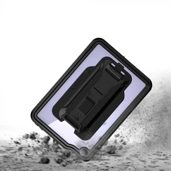 (ARMOR-X) iPad mini (6th)用ケース IP68 Waterproof Case with Hand Strap ブラック MXS-iPad-M6 (Black)_4