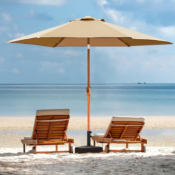 パラソル ベース付き 荷葉辺デザイン 直径270cm パラソル+ベースセット