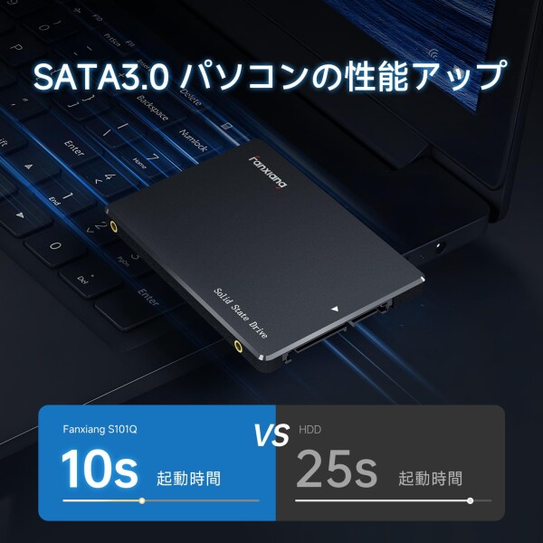 fanxiang SSD 512GB SATA3.0 6Gb/s 2.5インチ 7mm 3D NAND 搭載 内蔵ssd 最大読込 560MB/s ( 容量モデル：256GB/512GB/1TB/2TB/4TB ) SATAIII PS4動作確認済み/HDD換装/高速化/エラー訂正/データ保護機能/低消費電力/耐_4