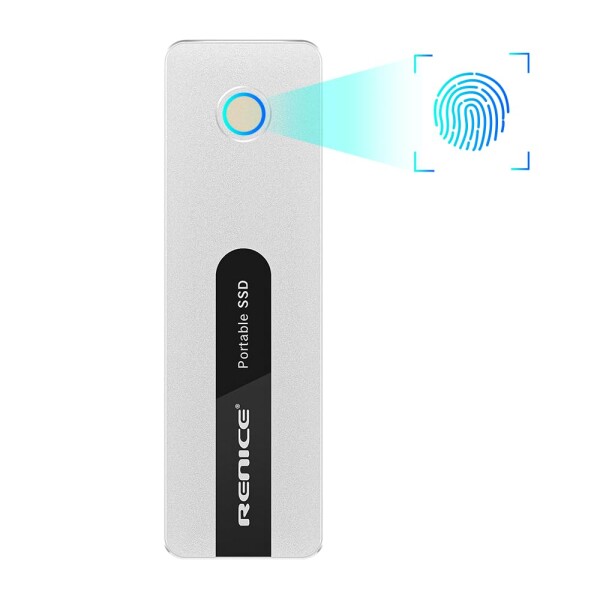 【開封未使用】RENICE 1TB SSD 外付け 指紋認証 開封未使用】RENICE 1TB SSD 外付け 指紋認証 開封未使用