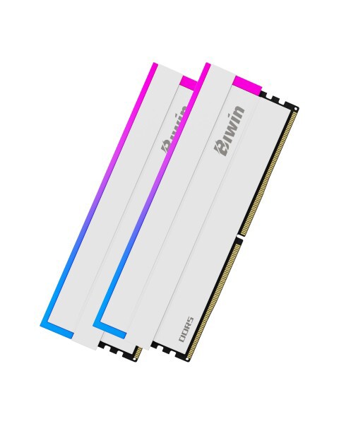 Biwin DW100 DDR5 6400MT/s (PC5-51200) デスクトップPC用メモリ 32GB（16GB×2枚） CL32 RGBライティング Intel XPM 3.0/AMD EXPO両対応 メモリキット ホワイト