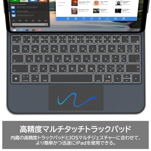 Bettdow マジックキーボード 2024 iPad Pro (M4) 11インチ 対応