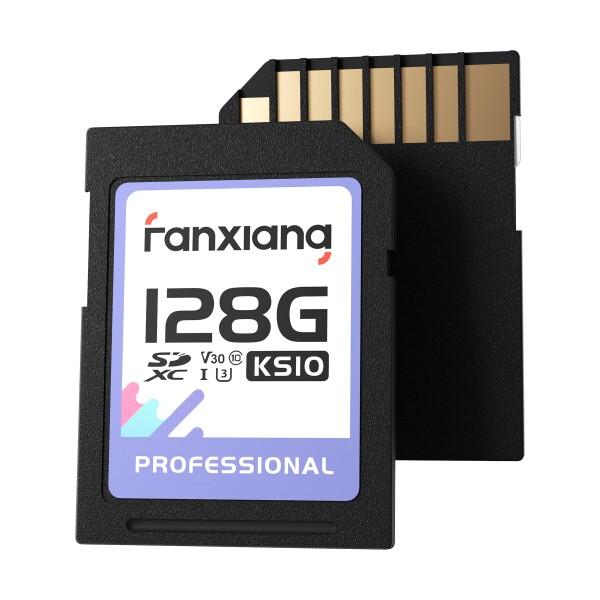 Fanxiang SD カード 128GB2枚 最大読出速度95MB/s UHS-I U3 V30 SDXC Class10 microSD カード 高耐久 メモリカード Full HD &amp; 4K UHD ビデオ メーカー 対応