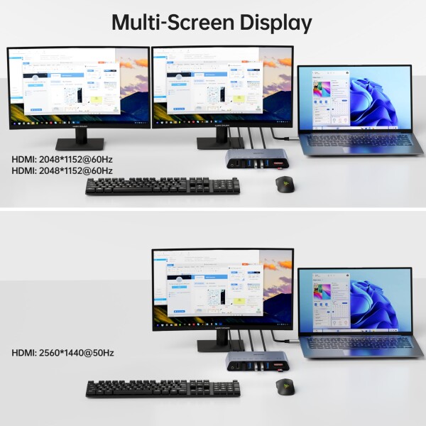 BENFEI 12-in-1 USB A/C ドッキングステーション Docking Station