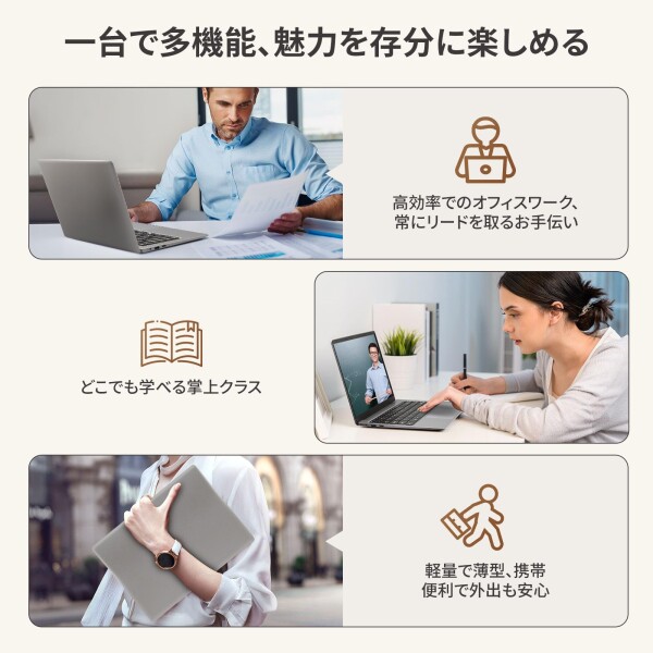 ESBOOKノートパソコン 14インチIPS液晶/1920×1080FHDディスプレイ