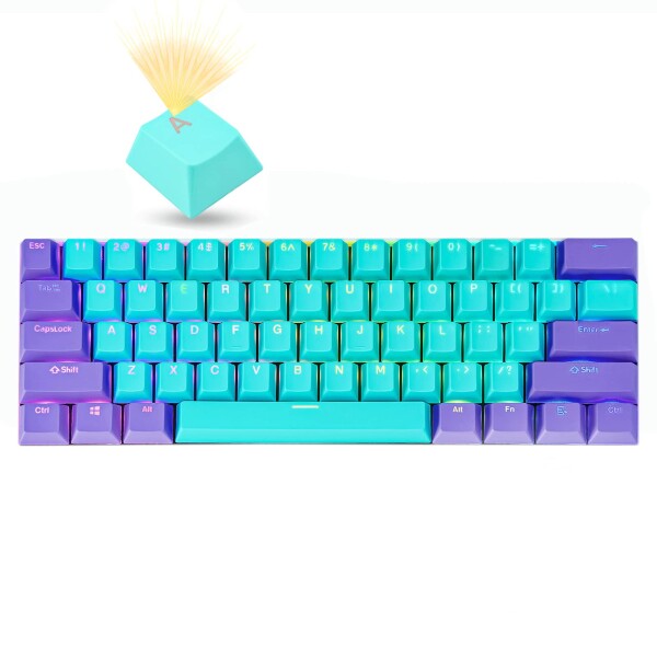 GTSP バックライト付きキーキャップ 60%キーボード用 RK61 PBT キーキャップ OEMプロファイル キープラー付き Cherry MX Gateron Kailh Switchsゲームスイッチ(Zilian-2)