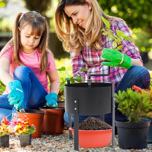 回転式ふるい 古土分別器です。