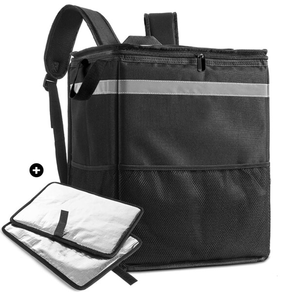 (cherrboll) デリバリーバッグ 配達用 宅配デリバリー用 リュック バックバック ピザポーチ お寿司 保温バッグ 大容量 ケータリング 下見板張り 防水