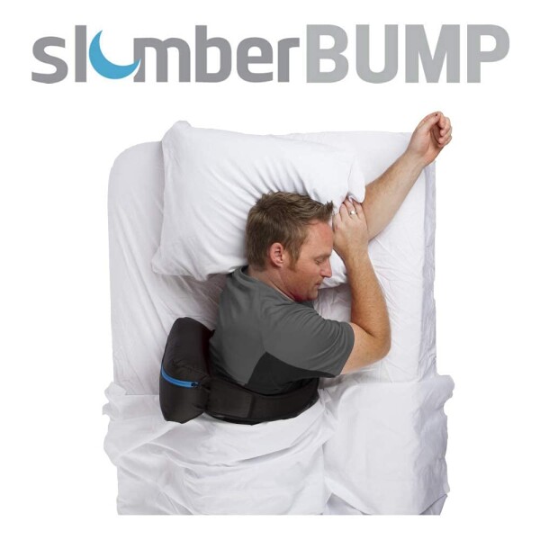 SlumberBump |ポジショナル睡眠療法ベルト |長期いびきや睡眠障害呼吸緩和のために設計 |いびきを止めるために自分自身を訓練 |改良された膀胱を特色にする | L サイズ ブラック/グレー_2